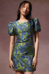 Virdiflora Jacquard Dress